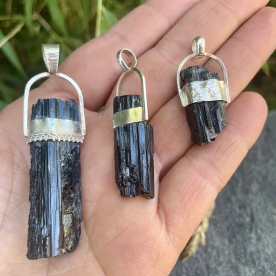 Colgantes Turmalina Negra